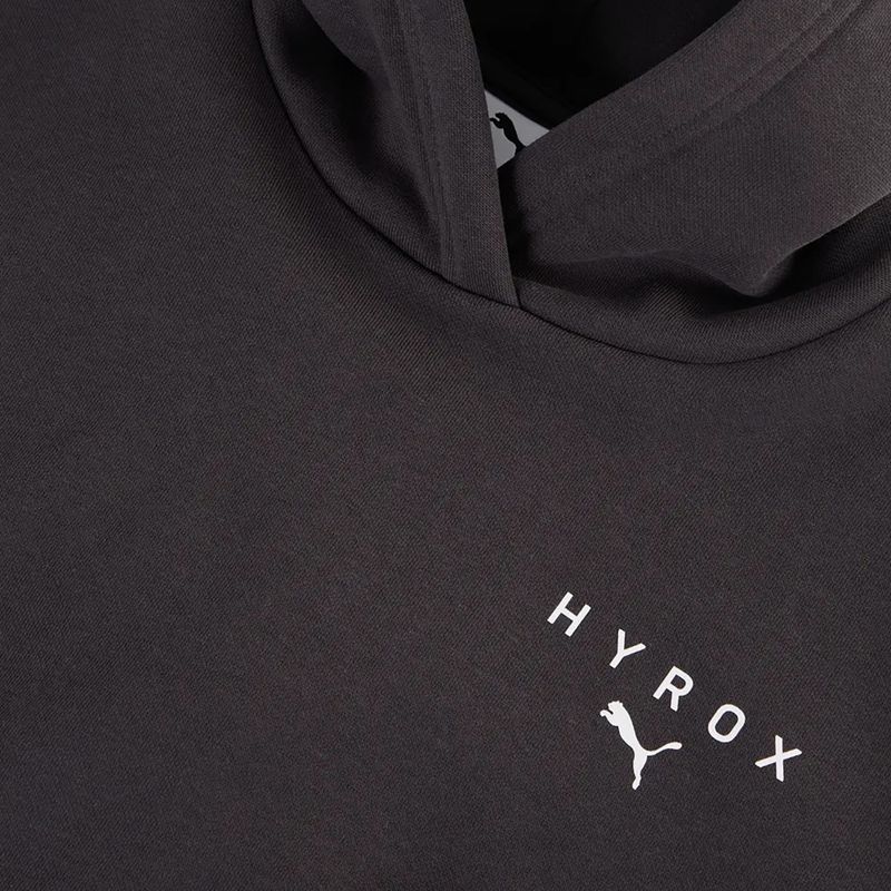 Női pulóver Puma Hyrox World Cropped Hoodie black/white 3