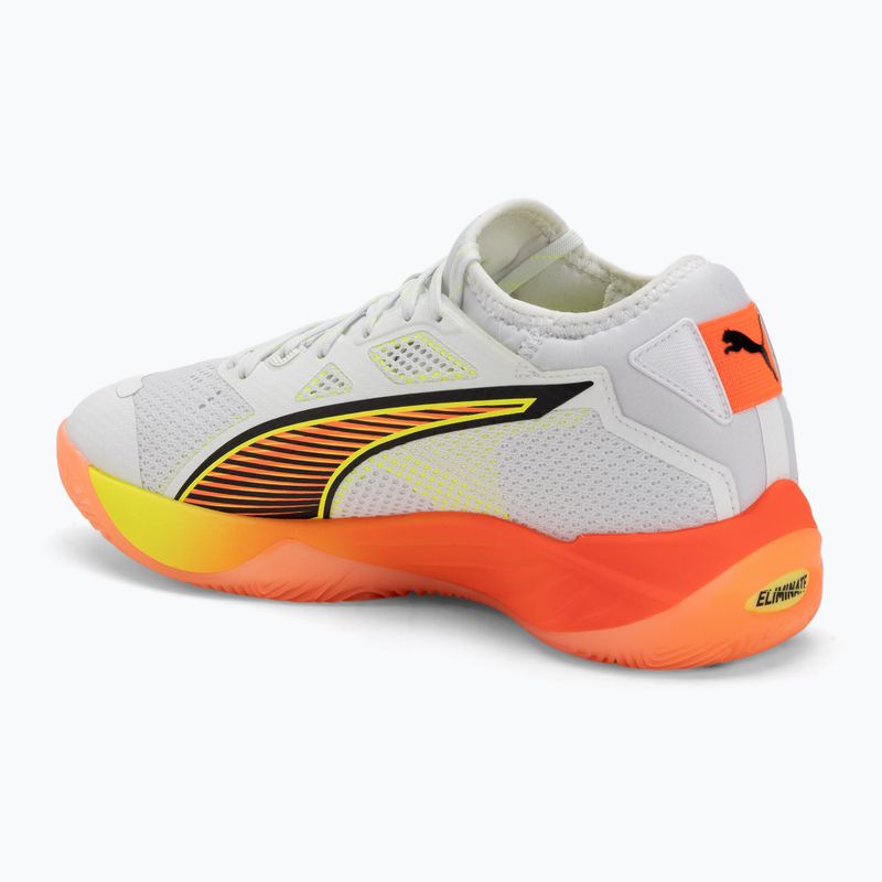 Kézilabdacipők PUMA Eliminate Nitro SQD 4 Game On puma white/glowing red/ultra blue 3