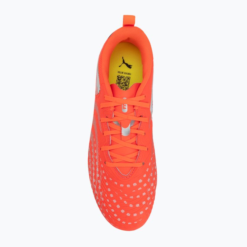 Gyerek focicipő PUMA Future 9 Play FG/AG Jr glowing red/puma white/puma black/puma silver 5