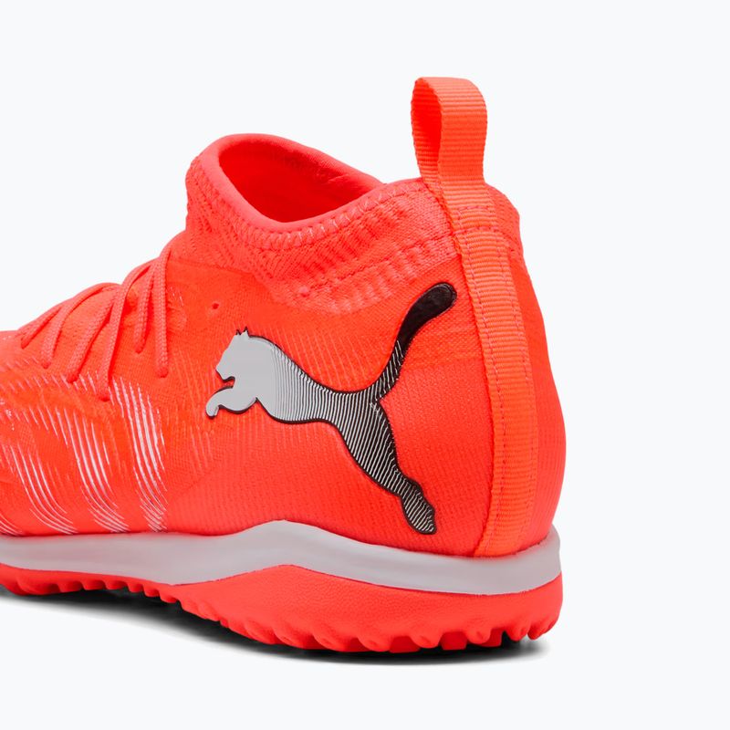 Focicipő PUMA Future 9 Match TT + Mid Jr glowing red/puma white/puma black/puma silver 8