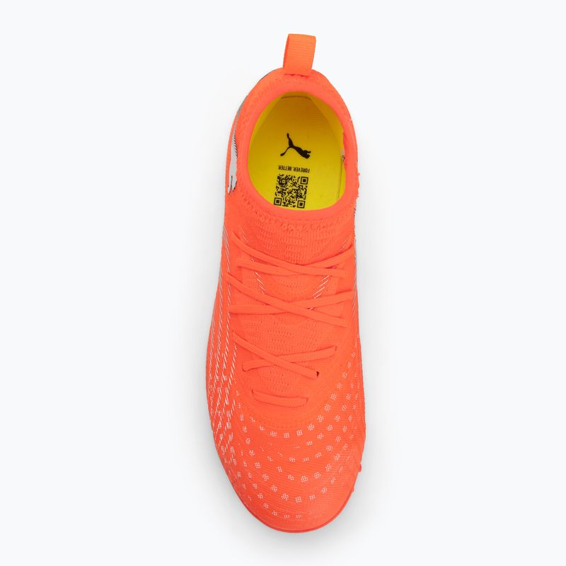 Focicipő PUMA Future 9 Match TT + Mid Jr glowing red/puma white/puma black/puma silver 5