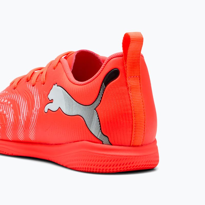 Gyerek focicipő PUMA Future 9 Play IT Jr glowing red/puma white/puma black/puma silver 8