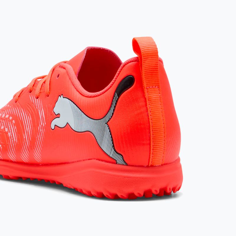 Gyerek focicipő PUMA Future 9 Play TT Jr glowing red/puma white/puma black/puma silver 8