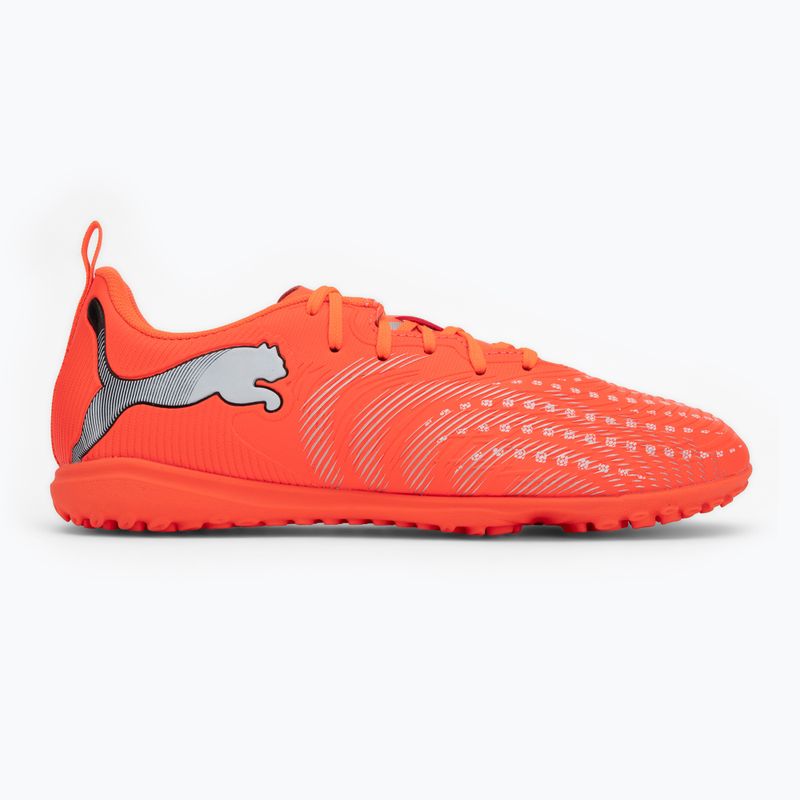 Gyerek focicipő PUMA Future 9 Play TT Jr glowing red/puma white/puma black/puma silver 2