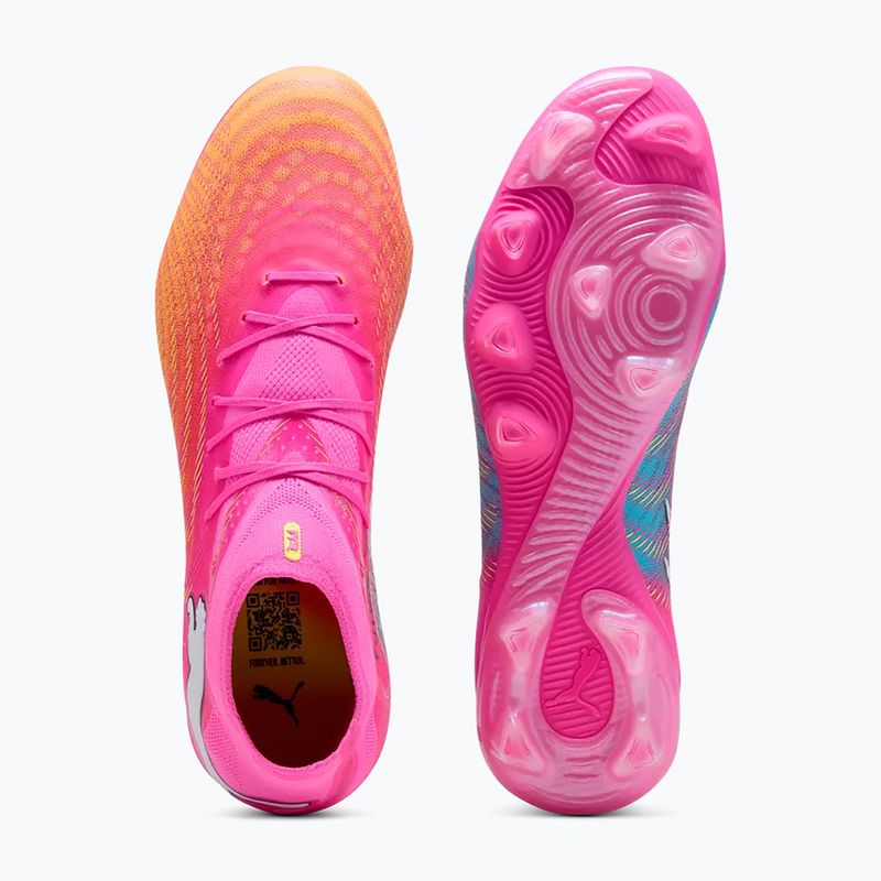 Futballcipő PUMA Future 9 Pro FG/AG poison pink/sun stream/bright aqua/puma white 3