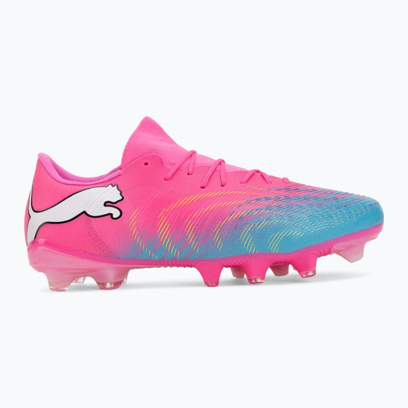 Futballcipő PUMA Future 9 Match Fusion FG/AG poison pink/puma white/sun stream/bright aqua/puma black 2