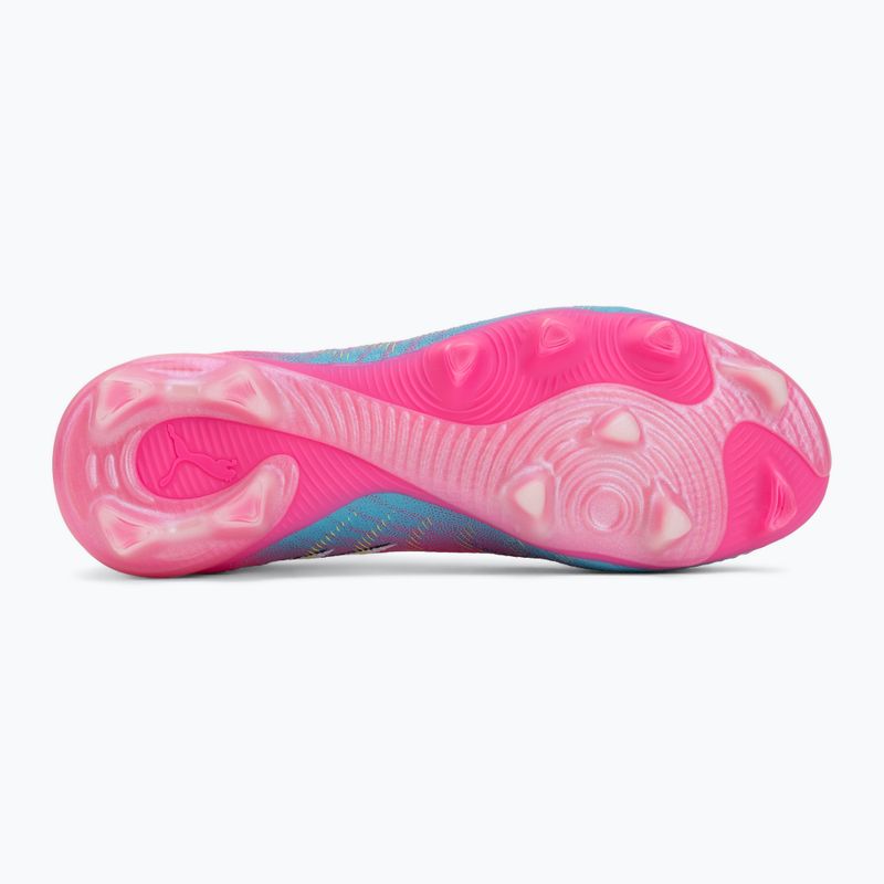 Futballcipő PUMA Future 9 Match Fusion FG/AG poison pink/puma white/sun stream/bright aqua/puma black 4