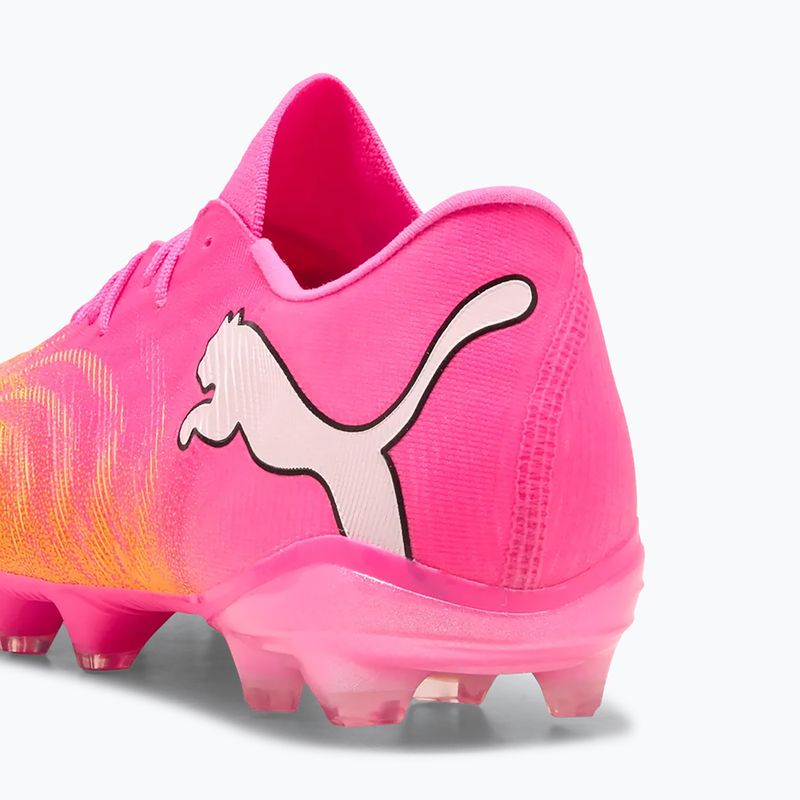 Futballcipő PUMA Future 9 Match Fusion FG/AG poison pink/puma white/sun stream/bright aqua/puma black 6