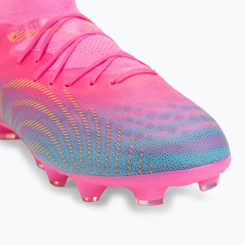 Gyerek focicipő PUMA Future 9 Pro FG/AG Jr poison pink/puma wht/sun stream/bright aqua/puma blk 7