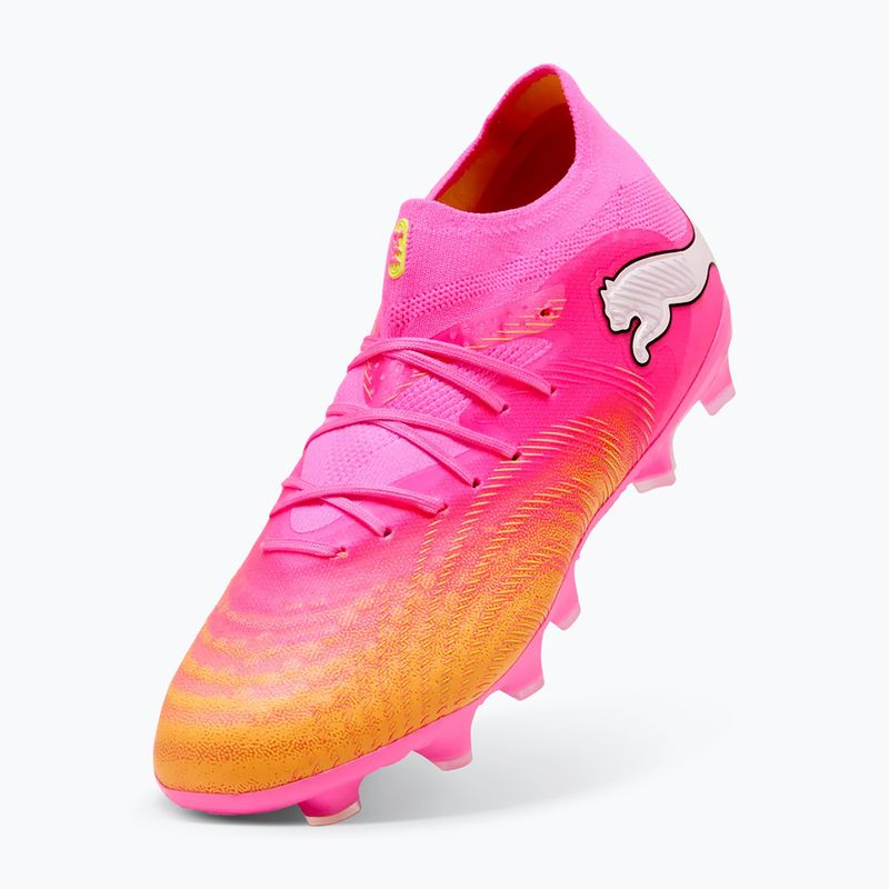 Gyerek focicipő PUMA Future 9 Pro FG/AG Jr poison pink/puma wht/sun stream/bright aqua/puma blk 4