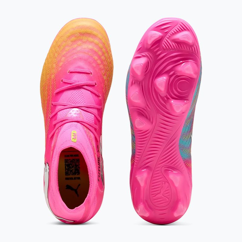 Gyerek focicipő PUMA Future 9 Pro FG/AG Jr poison pink/puma wht/sun stream/bright aqua/puma blk 5