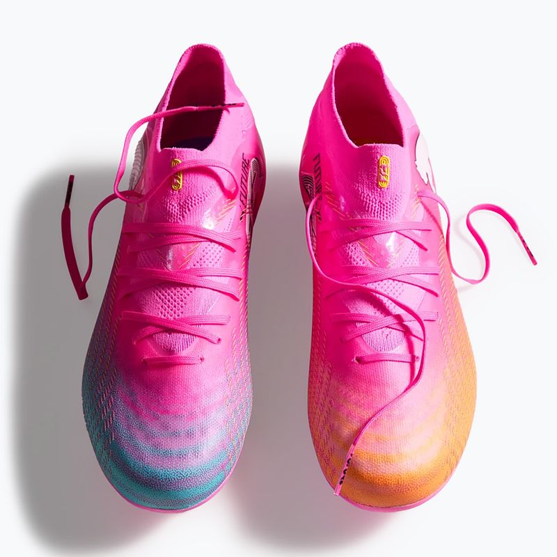 Gyerek focicipő PUMA Future 9 Pro FG/AG Jr poison pink/puma wht/sun stream/bright aqua/puma blk 6