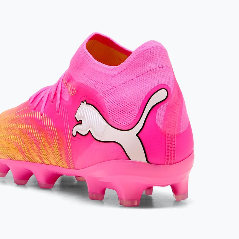 Gyerek focicipő PUMA Future 9 Pro FG/AG Jr poison pink/puma wht/sun stream/bright aqua/puma blk 7