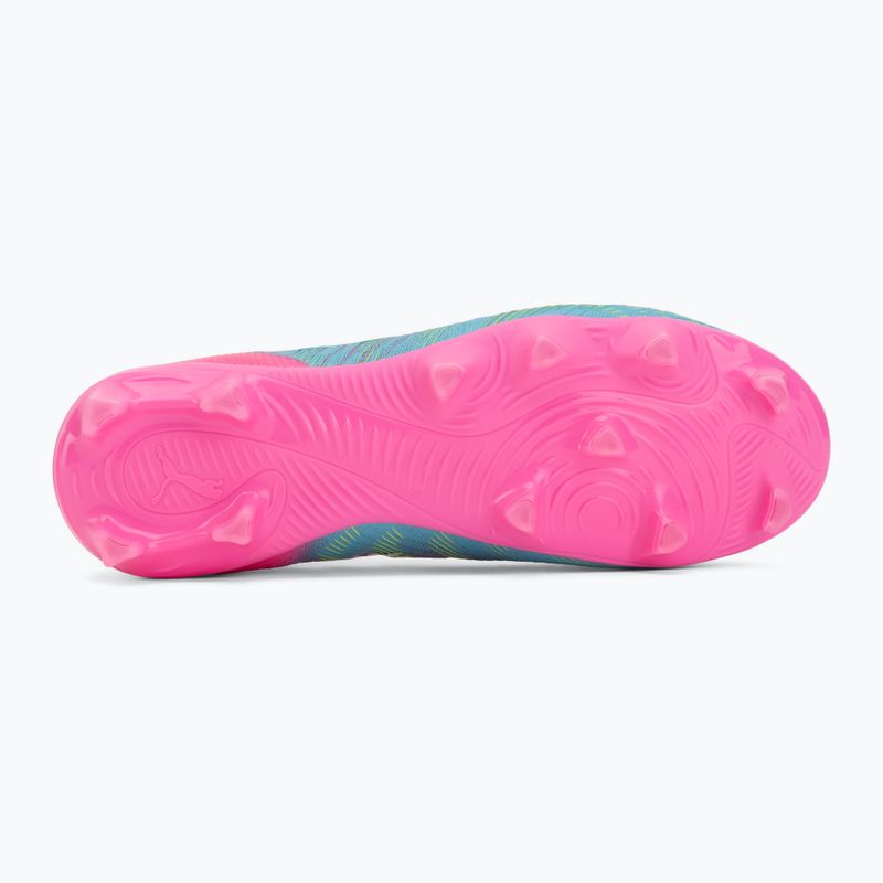 Gyerek focicipő PUMA Future 9 Match FG/AG Jr poison pink/puma white/sun stream/bright aqua/puma black 4