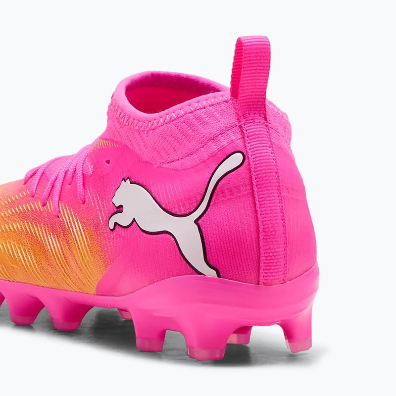 Gyerek focicipő PUMA Future 9 Match FG/AG Jr poison pink/puma white/sun stream/bright aqua/puma black 5