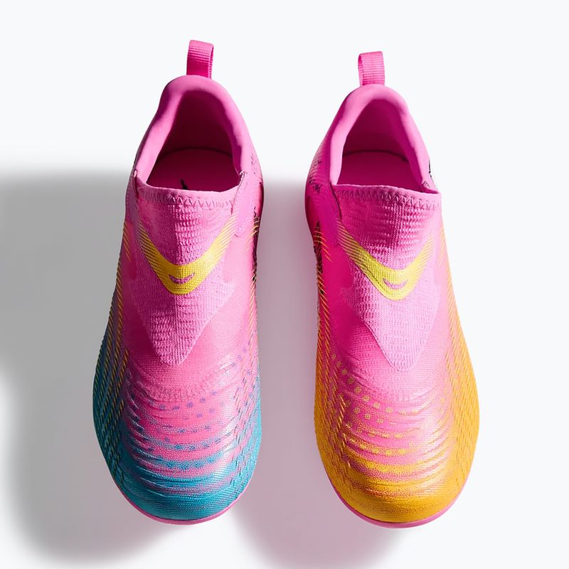Gyerek focicipő PUMA Future 9 Match LL FG/AG Jr poison pink/puma white/sun stream/bright aqua/puma black 5