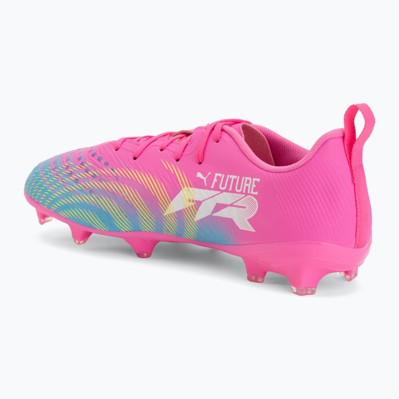 Gyerek focicipő PUMA Future 9 Play FG/AG Jr poison pink/puma white/sun stream/bright aqua/puma black 3