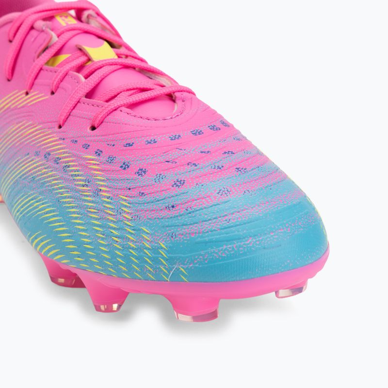 Gyerek focicipő PUMA Future 9 Play FG/AG Jr poison pink/puma white/sun stream/bright aqua/puma black 7