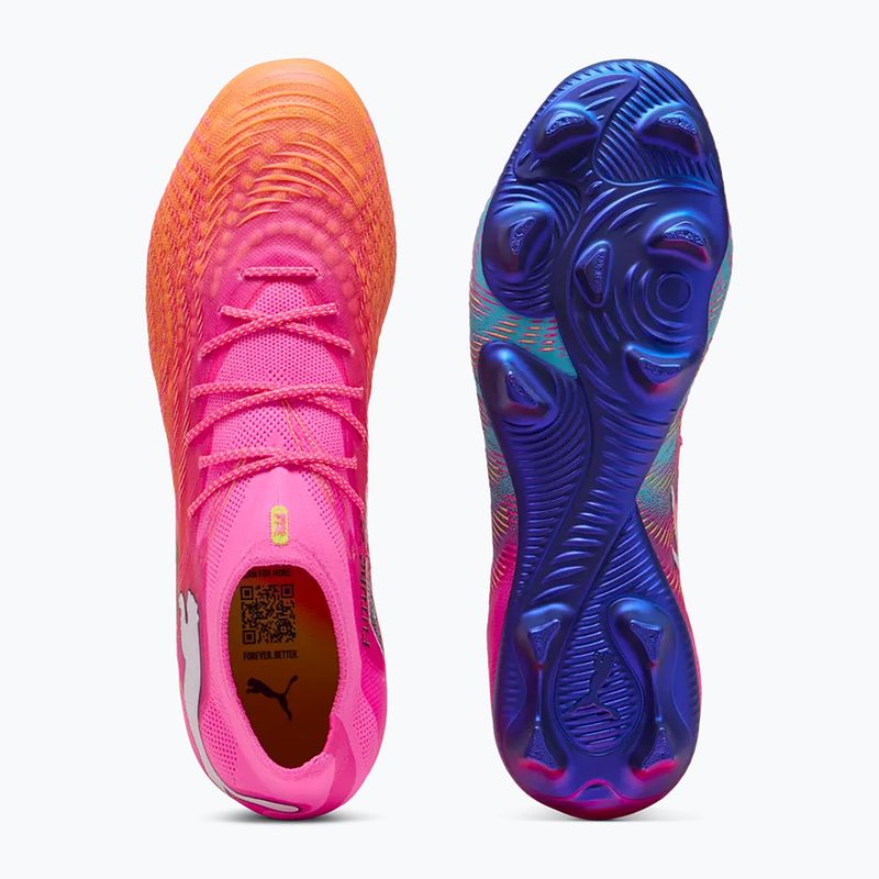 Futballcipő PUMA Future 9 Ultimate FG poison pink/puma wht/sun stream/bright aqua/puma blk 3