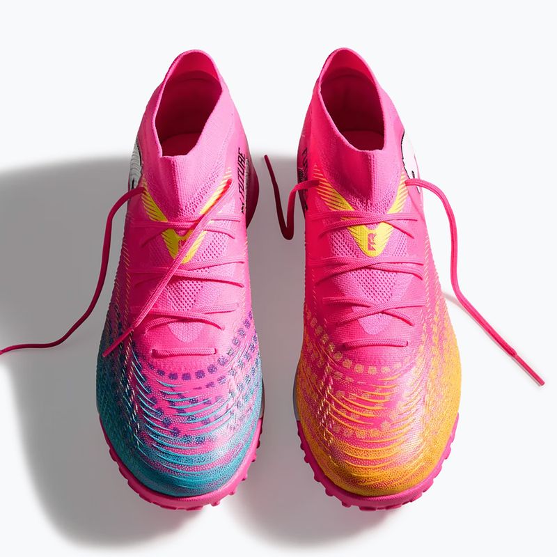 Futballcipő PUMA Future 9 Match TT poison pink/puma white/sun stream/bright aqua/puma black 6