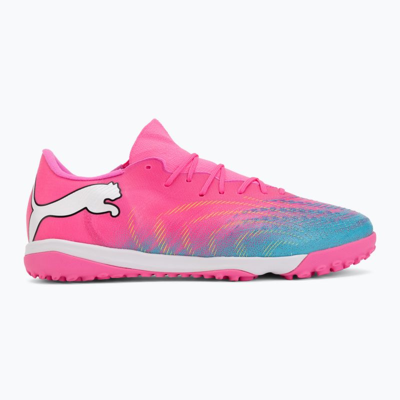 Futballcipő PUMA Future 9 Match Fusion TT poison pink/puma white/sun stream/bright aqua/puma black 2