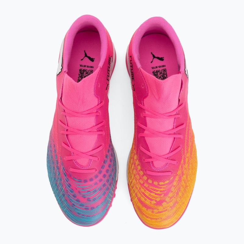 Futballcipő PUMA Future 9 Match Fusion TT poison pink/puma white/sun stream/bright aqua/puma black 5