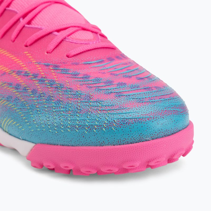 Futballcipő PUMA Future 9 Match Fusion TT poison pink/puma white/sun stream/bright aqua/puma black 7