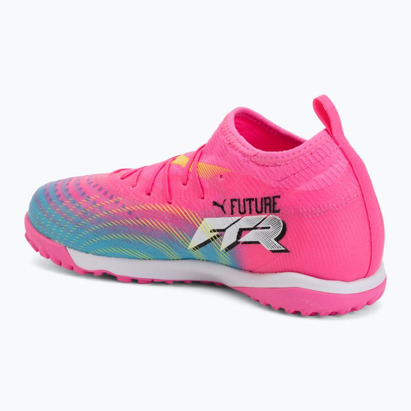 Gyerek focicipő PUMA Future 9 Match TT + Mid Jr poison pink/puma wht/sun stream/bright aqua/puma blk 3