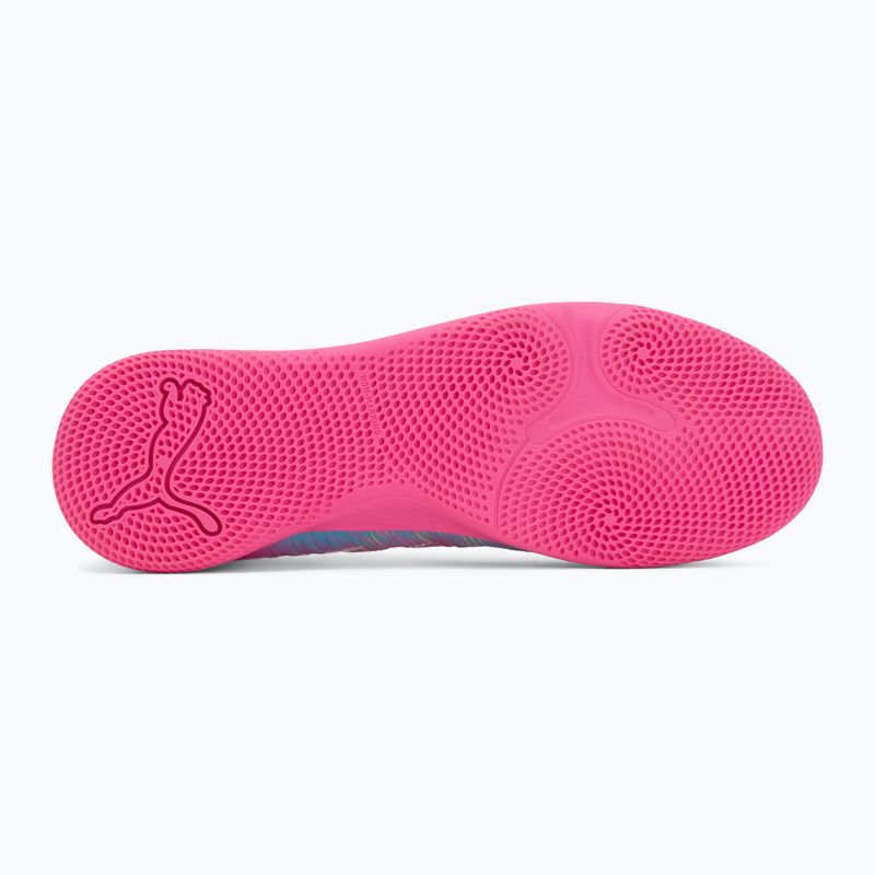 Gyerek focicipő PUMA Future 9 Play IT Jr poison pink/puma white/sun stream/bright aqua/puma black 4