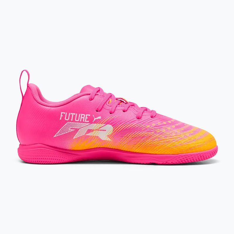Gyerek focicipő PUMA Future 9 Play IT Jr poison pink/puma white/sun stream/bright aqua/puma black 2