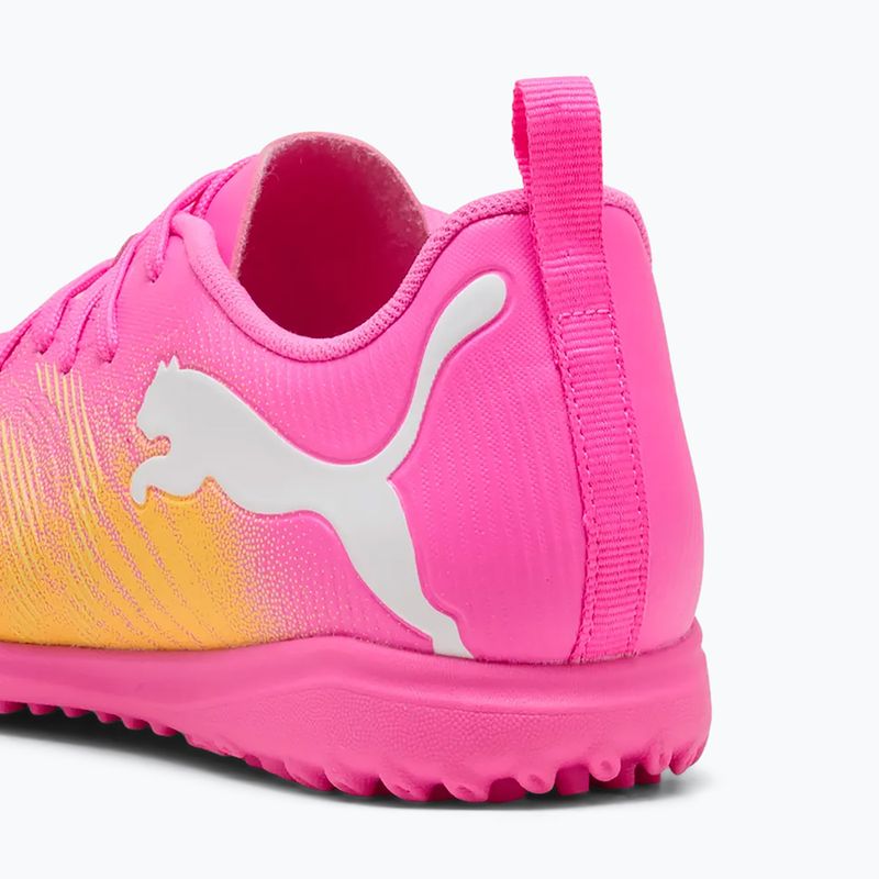 Gyerek focicipő PUMA Future 9 Play TT poison pink/puma white/sun stream/bright aqua/puma black 7