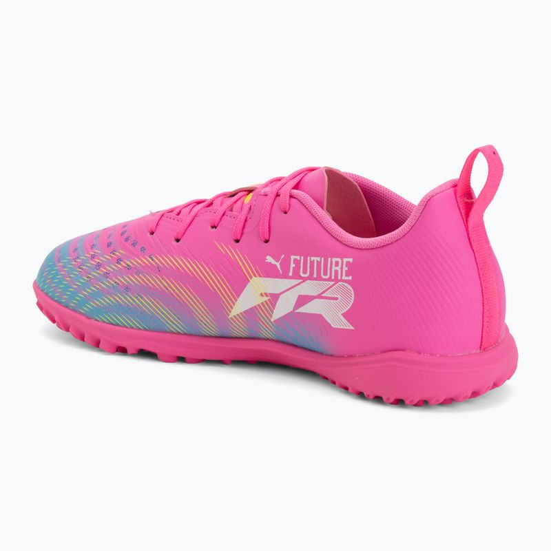 Gyerek focicipő PUMA Future 9 Play TT poison pink/puma white/sun stream/bright aqua/puma black 3