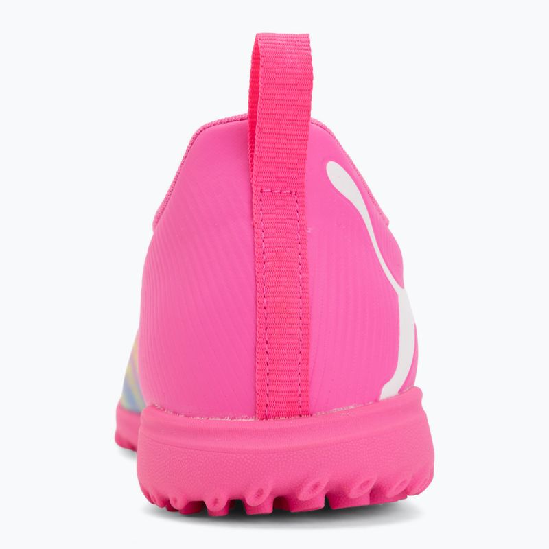 Gyerek focicipő PUMA Future 9 Play TT poison pink/puma white/sun stream/bright aqua/puma black 6