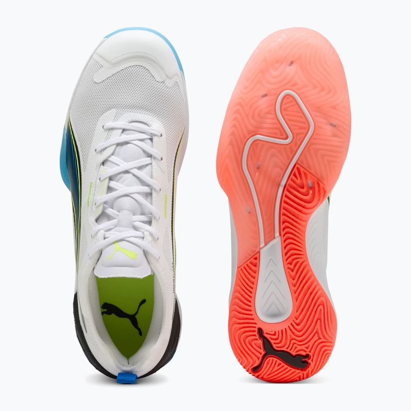 PUMA Eliminate Nitro 4 Game On kézilabdacipő Puma White/Glowing Red/Ultra Blue 12