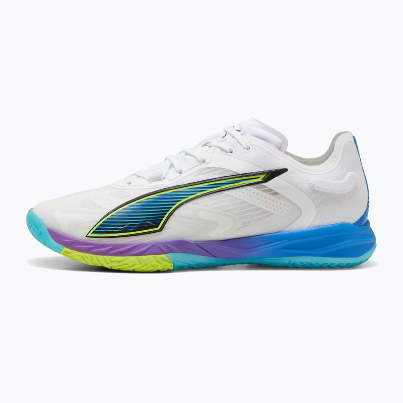 Kézilabda cipők PUMA Accelerate Nitro SQD 4 Game On puma white/glowing red/ultra blue 8