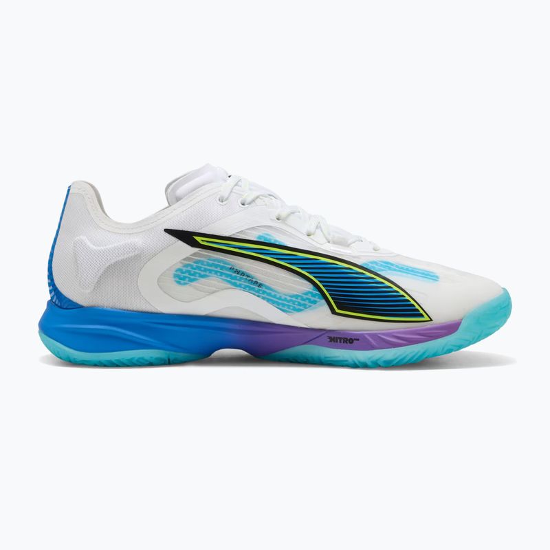 Kézilabda cipők PUMA Accelerate Nitro SQD 4 Game On puma white/glowing red/ultra blue 9