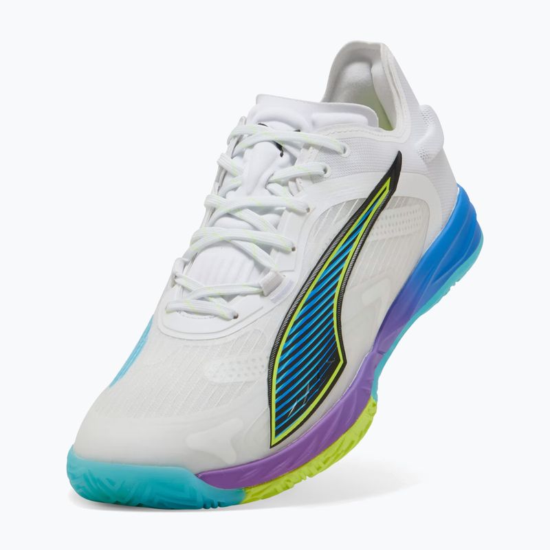 Kézilabda cipők PUMA Accelerate Nitro SQD 4 Game On puma white/glowing red/ultra blue 10