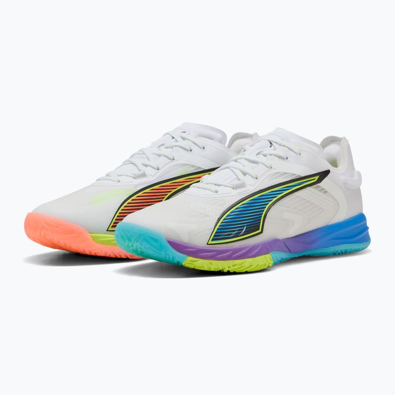 Kézilabda cipők PUMA Accelerate Nitro SQD 4 Game On puma white/glowing red/ultra blue 11