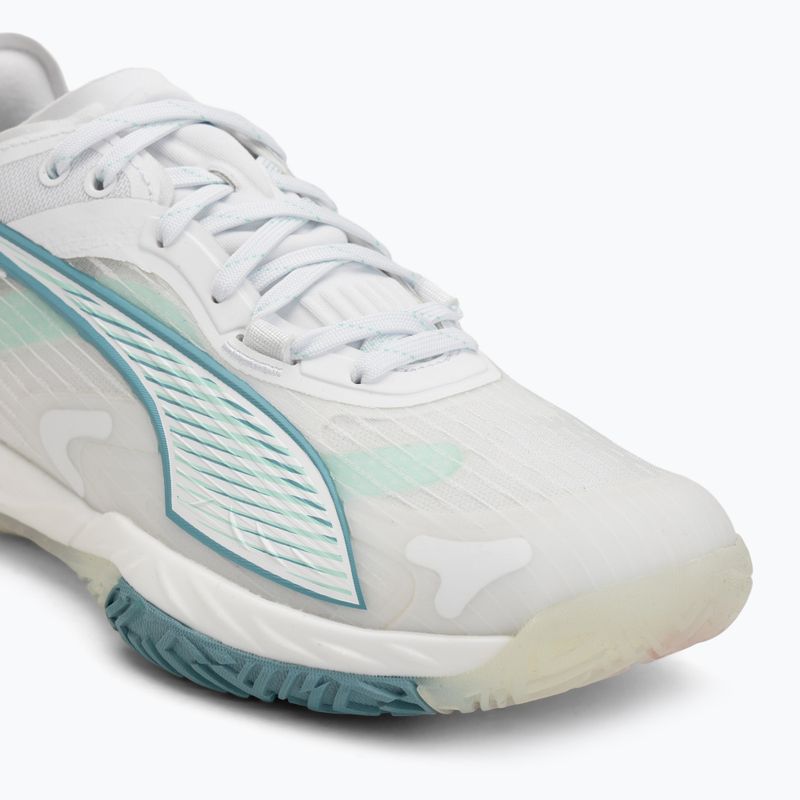Női kézilabdacipő PUMA Accelerate Nitro SQD 4 Game On puma white/baltic sea blue/fresh water 7