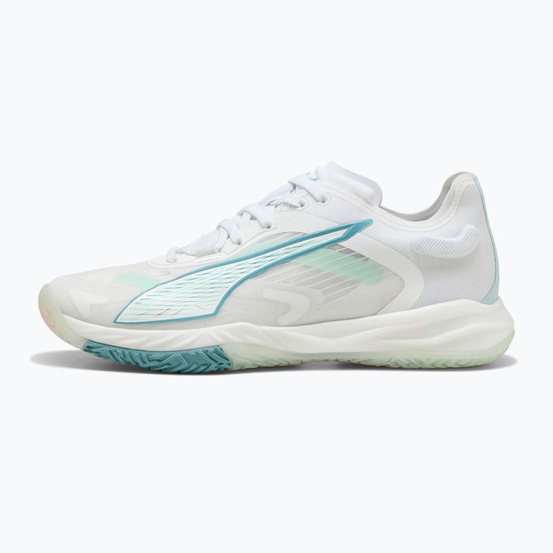 Női kézilabdacipő PUMA Accelerate Nitro SQD 4 Game On puma white/baltic sea blue/fresh water 8