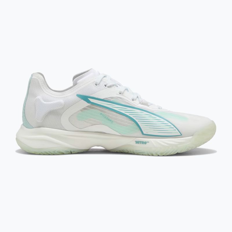 Női kézilabdacipő PUMA Accelerate Nitro SQD 4 Game On puma white/baltic sea blue/fresh water 9