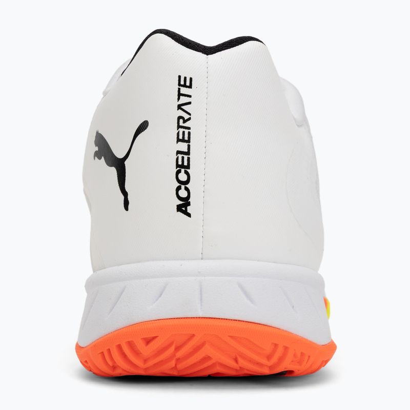 Kézilabda cipő PUMA Accelerate Turbo 4 Game On puma white/glowing red/ultra blue 6