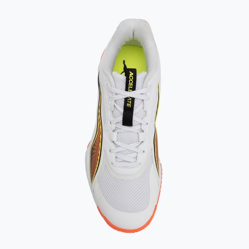 Kézilabda cipők PUMA Accelerate Pro 4 Game On puma white/glowing red/ultra blue 5