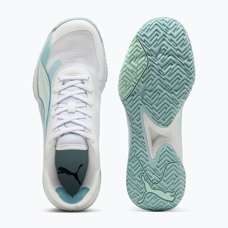 Kézilabdacipő PUMA Accelerate Pro 4 Game On puma white/baltic sea blue/fresh water 3