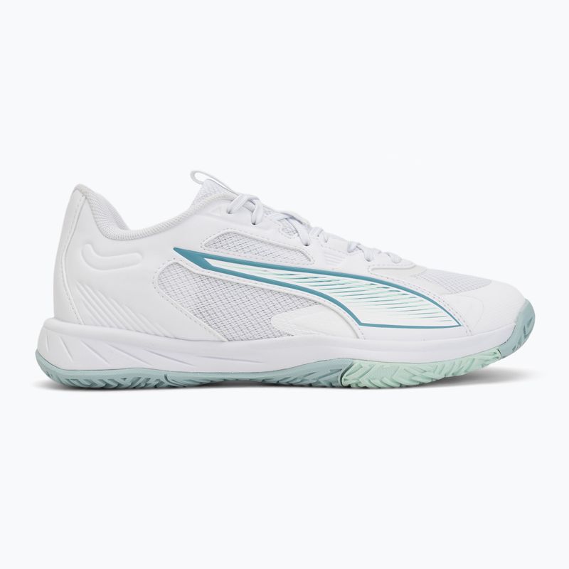 Kézilabdacipő PUMA Accelerate Pro 4 Game On puma white/baltic sea blue/fresh water 2
