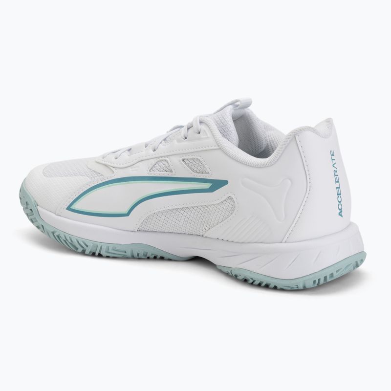 Kézilabdacipő PUMA Accelerate Pro 4 Game On puma white/baltic sea blue/fresh water 3