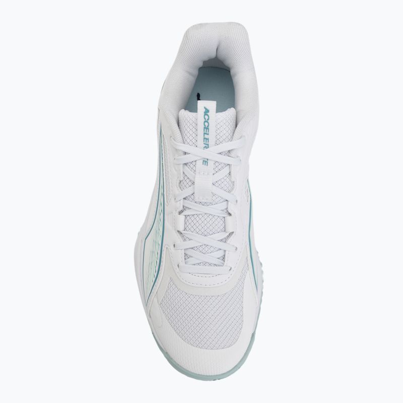 Kézilabdacipő PUMA Accelerate Pro 4 Game On puma white/baltic sea blue/fresh water 5