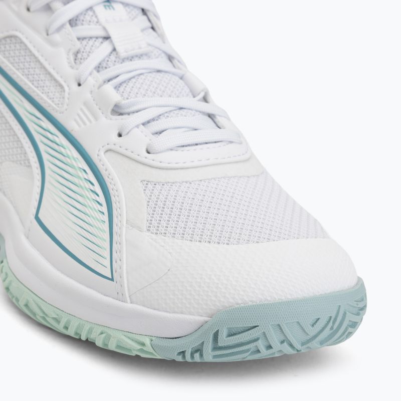 Kézilabdacipő PUMA Accelerate Pro 4 Game On puma white/baltic sea blue/fresh water 7