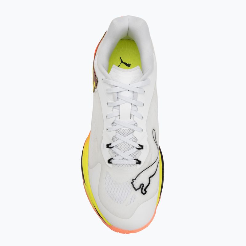 Kézilabdacipők PUMA Vantage Nitro Game On puma white/glowing red/ultra blue 5