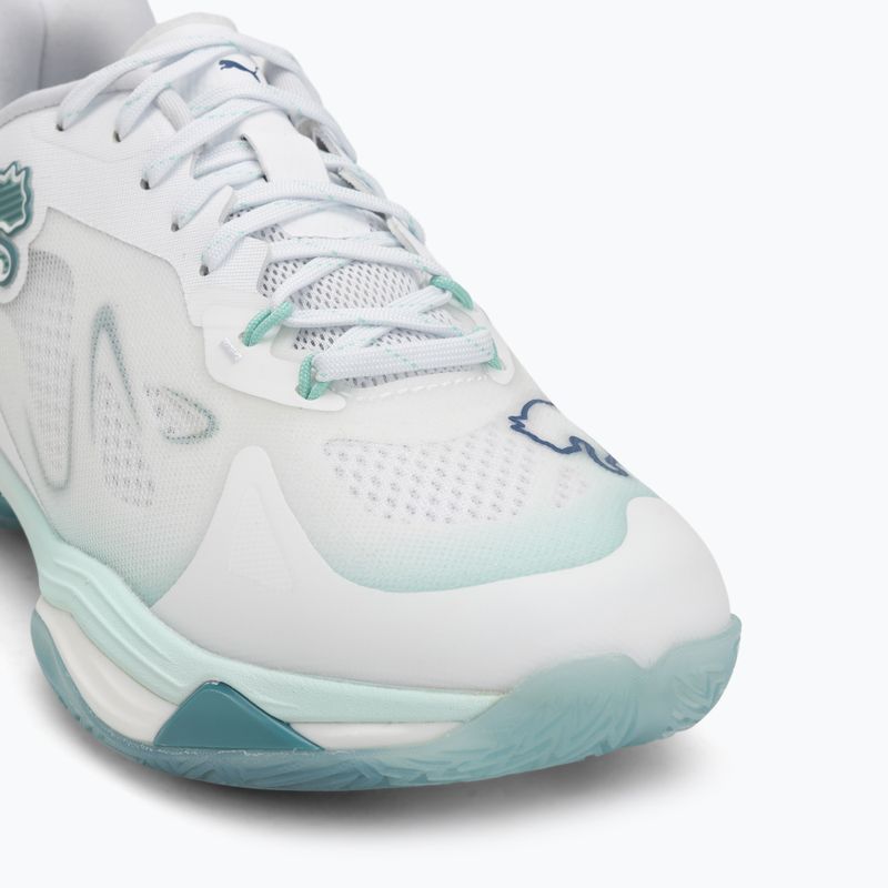 Női kézilabda cipő PUMA Vantage Nitro Game On Puma White/Baltic Blue/Fresh Water 7